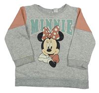 Sivo-staroružová mikina s Minnie H&M