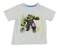 Biele tričko s Hulkem Marvel