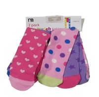 Nové - 2x farebné pančuchy Mothercare