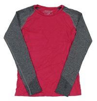 Ružovo-sivé spodné funkčné tričko Pocopiano