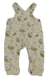 Smetanové prošívané laclové tepláky se zvířátky a Gruffalem Tu