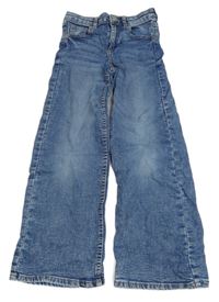 Tmavomodré wide leg rifle H&M