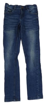 Tmavomodrá skinny rifle Alive