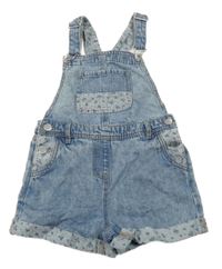 Světlemodré riflové laclové kraťasy s kapsou Next