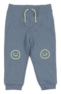 Modré tepláky se smajlíky Primark