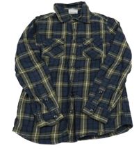 Tmavomodro-khaki kostkovaná košile Yigga