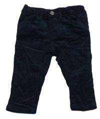 Tmavomodré skinny manšestráky