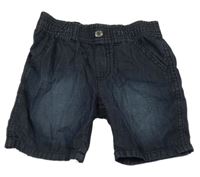 Tmavomodré lehké kraťasy riflového vzhledu Lupilu