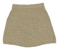 Béžová melírovaná pletená sukňa Zara
