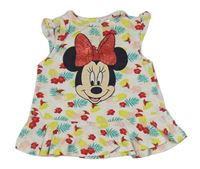 Biela kvetovaná tunika s listami a Minnie C&A