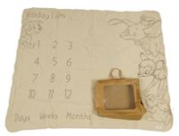 Nové - Béžová milníková deka se zvířátky Disney