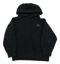 Černá mkina s logom a kapucňou River Island