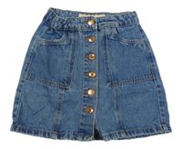 Modrá rifľová prepínaci sukňa Denim Co.