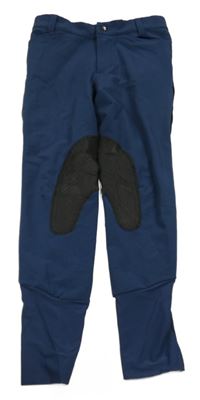 Tmavomodro-čierne jezdecké nohavice Fouganza