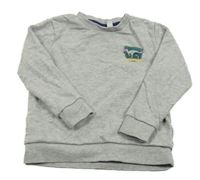 Sivá mikina s dinem Manguun