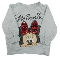 Sivá mikina s Minnie Disney