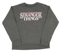 Antracitová mikina - Stranger Things Primark