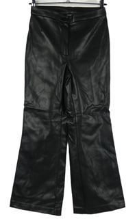 Dámské černé koženkové kalhoty Monki 