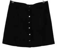 Dámska čierna menšestrová prepínaci sukňa