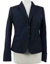 Dámske tmavomodré prúžkované sako J. Crew