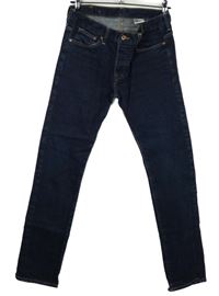 Pánské tmavomodré slim rifle H&M vel. 33/32