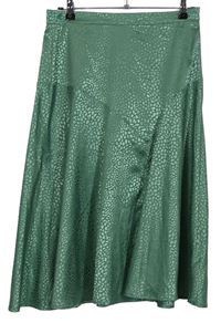 Dámska zelená vzorovaná midi sukňa Isabella