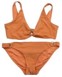 Dámske oranžové žabičkové dvoudílné plavky F&F