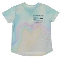 Světlemodro-farebné tričko s nápisom Primark