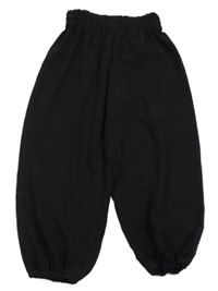Čierne ľahké cuff nohavice