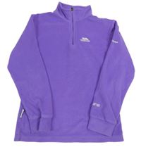 Fialová fleecová funkčná mikina s logom Trespass