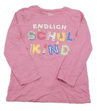 Ružové tričko s nápisom Topolino