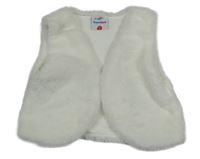 Biela kožušinová podšitá vesta Topolino