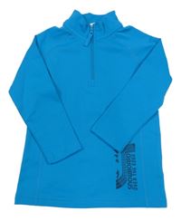 Azurová športová mikina s nápisom Topolino