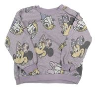 Fialová mikina s Minnie 