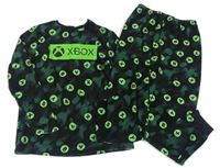 Černo-zelené plyšové pyžamo XBOX zn. Primark