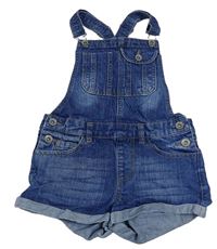 Modré riflové laclové kraťasy Denim 
