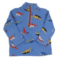 Modrá mikina s dinosaurami zn. Joules