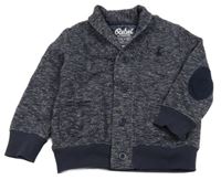 Tmavomodrá melírovaná prepínaci mikina Rebel