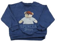 Tmavomodrá mikina s medvěďom M&S