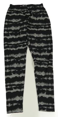 Čierno-sivé vzorované legíny Y.F.K.