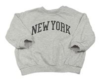 Sivá melírovaná oversize mikina s nápisom zn. H&M