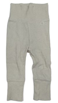Smotanové rebrované tepláky H&M