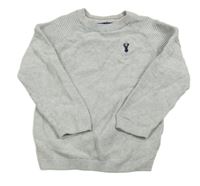 Sivý sveter s jeleňom Next