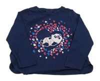 Tmavomodré tričko s pandou Tuc Tuc