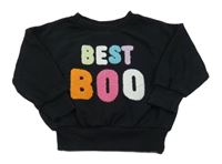 Čierna oversize mikina s nápisom George