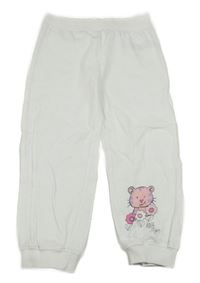 Biele tepláky s tigrom Bonprix