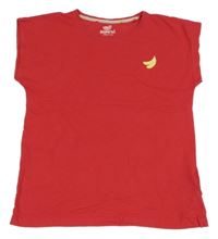 Tmavoružové tričko s banány Pepperts!