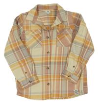 Farebná kockovaná košeľová bunda River Island