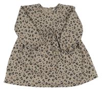 Béžovo-sivé vzroované šaty Primark