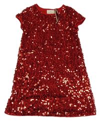 Červené flitrové šaty Holly & Whyte